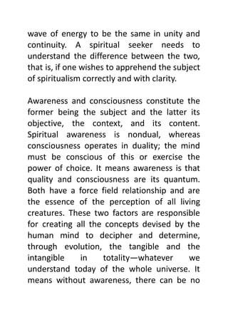 THE IMPORTANCE OF AWARENESS AND CONSCIOUSNESS | PDF