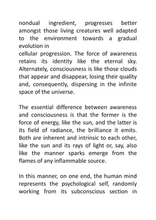 THE IMPORTANCE OF AWARENESS AND CONSCIOUSNESS | PDF