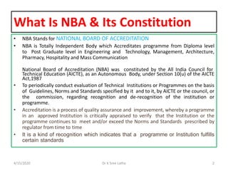 Nba Committee Awareness on Accredidation and OBE | PPTX