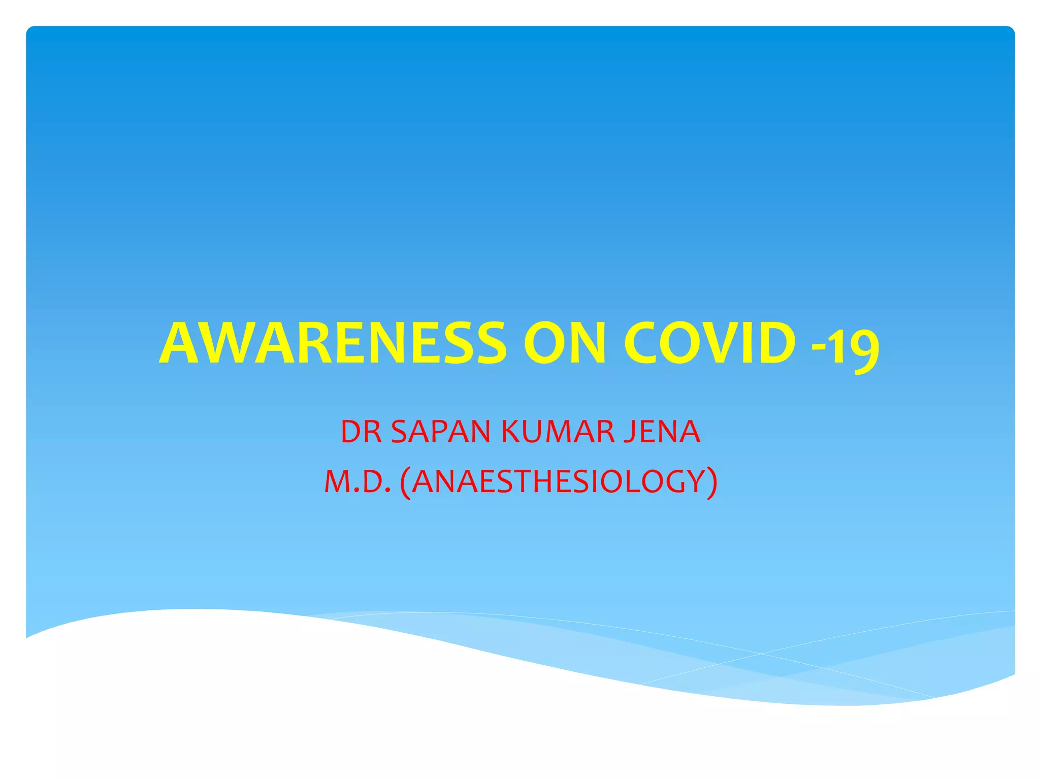 Awareness on covid 19 | PPT