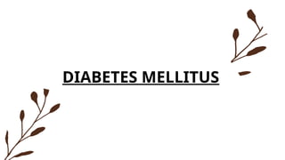 AWARENESS ON DIABETES MELLITUS AND PREVENTION | PPTX