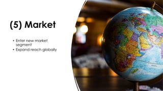 favoriot
(5) Market
• Enter new market
segment
• Expand reach globally
 