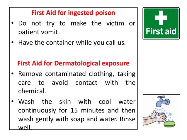 POISON INFORMATION CENTER AWARENESS & FIRST AID MEASURES FOR POISONING