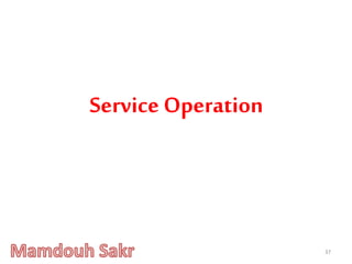 37
Service Operation
 