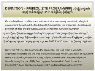 Prps Example Comprehensive Food Safety Management System Training and HACCP ...