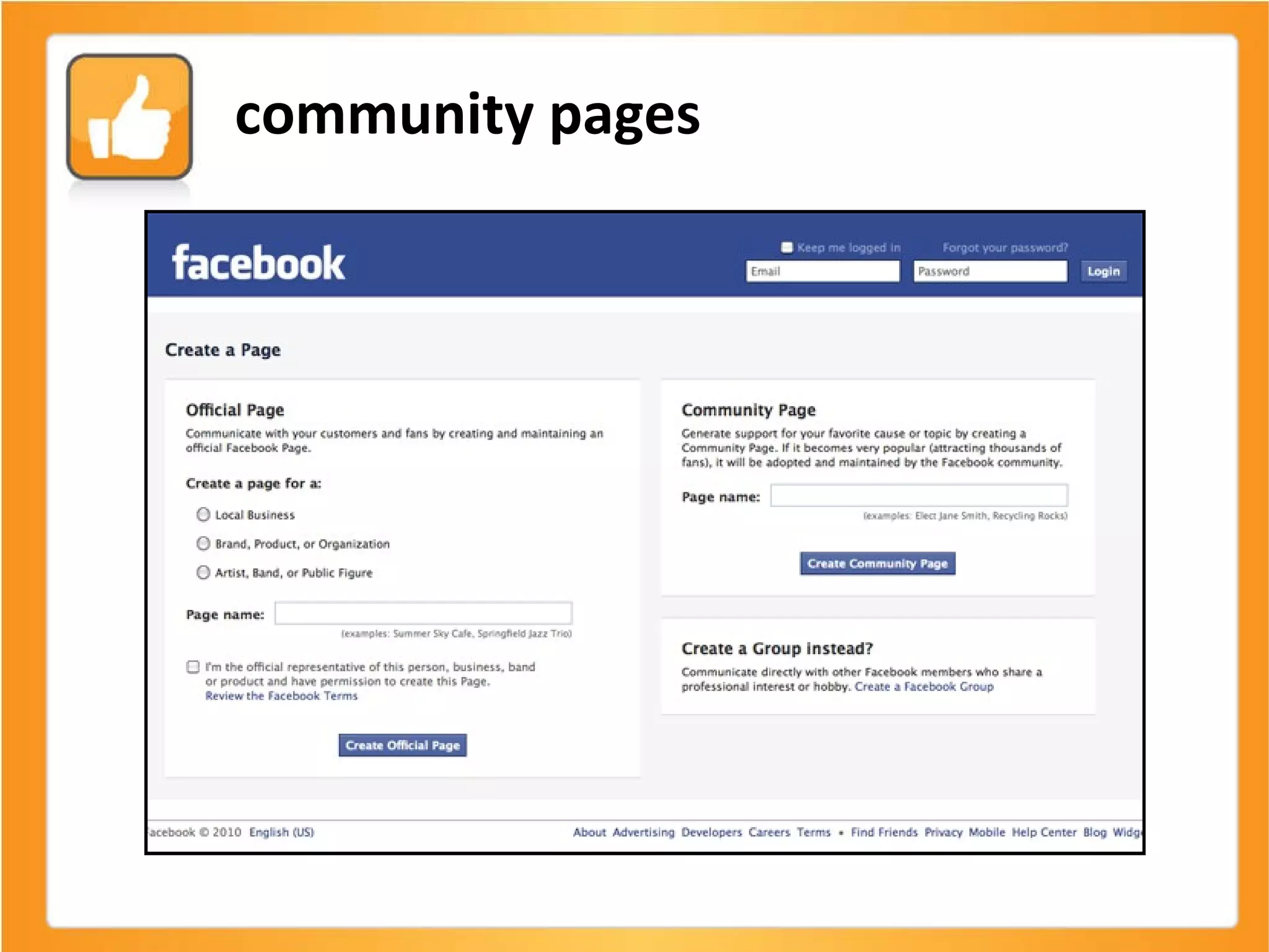 community pages 