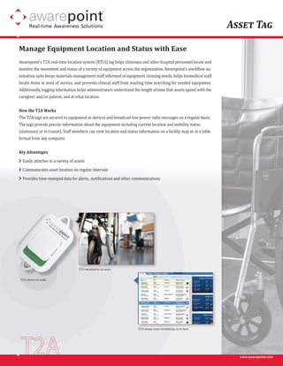 Awarepoint Samples (Data Sheets) | PDF