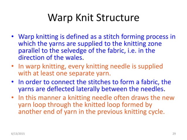 Warp knitting design | PDF | Needlework | Arts and Crafts
