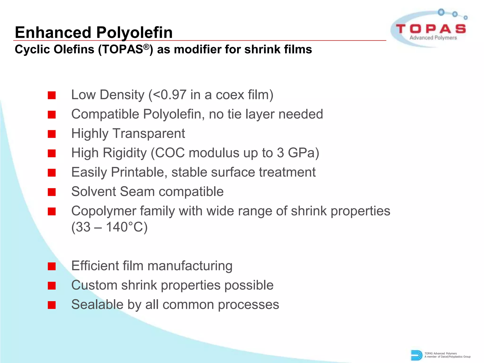 Shrink Labels and Films with TOPAS | PDF