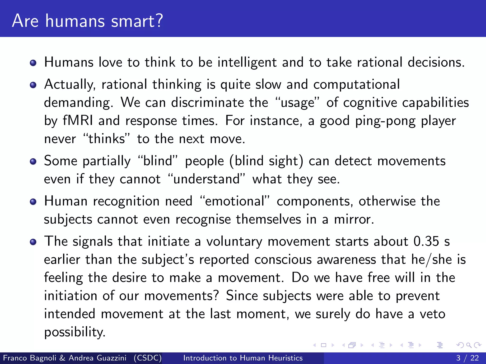 Introduction to Human Heuristics | PPT