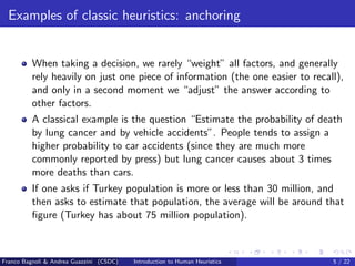 Introduction to Human Heuristics | PDF