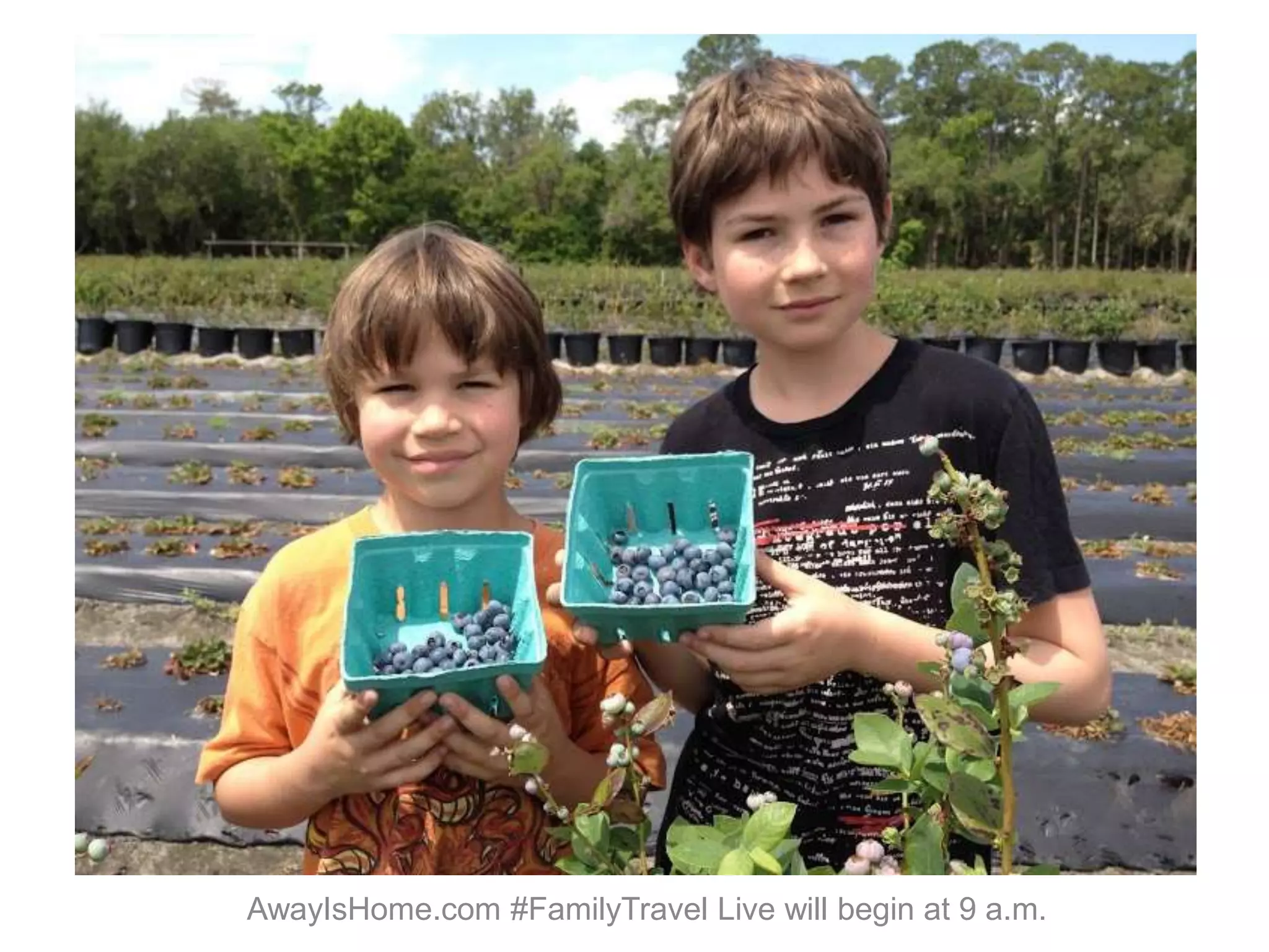 AwayIsHome.com #FamilyTravel Live will begin at 9 a.m.
 