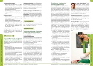 215Anmeldeformular siehe S. 231 · Info/Anmeldung Tel.: BM 05234/870 · WW 02685/80020 · NO 04426/9041610 · AL 08361/925300Tagesablauf, Seminarbeginn und -ende: siehe S. 4 · Alle Seminare mit Meditation, Mantra-Singen, Yogastunden
THERAPIEAUS-UNDWEITERBILDUNGEN
214
Teilnahmevoraussetzungen:
1. Medizinischer Grundberuf wie Arzt, Heil-
praktiker, Physiotherapeut, Krankenschwes-
ter, Krankenpﬂeger und andere medizinische
Berufe mit vergleichbaren anatomischen und
physiologischen Kenntnissen.
2. Grundkenntnisse in Yoga und Meditation.
3. Erfolgreiche Teilnahme und Abschluss von
Teil E1.
Prüfung/Zertiﬁkat:
1. Praktische Therapiesitzungen während der
Ausbildung. Schriftliche Abschlussprüfung.
Teilnahmebescheinigung.
2. Siehe bei den einzelnen Wahlbausteinen.
3. Nach erfolgreicher Teilnahme/Abschluss die-
ser drei Bausteine erhältst du das Zertiﬁkat
„Yoga-therapeut/in BYAT“ des Berufsverbands
der Yoga und Ayurveda Therapeuten (BYAT).
Insgesamt mind. 500 UE.
Für Angehörige medizinischer Berufe mit Yoga-
lehrerausbildung BYV oder SYVC (andere auf
Anfrage). Direkter Einstieg in den Baustein E3
möglich (siehe unten)
Pﬂichtmodul E1)
Yoga Grundbaustein der Yogatherapie
Ausbildung für medizinische Berufe
19.3.-2.4.21 BM, 17.9.-1.10.21 BM, Ca. 200 UE.
Für Angehörige medizinischer Berufe ohne Yoga-
lehrerausbildung
Inhalte und Themen:
» DieGrundlagendesYoga,insbesonderediebe-
währte,traditionelleAbfolgevonYogaübungen,
die Yoga Vidya Grundreihe
» Du lernst diese Übungen korrekt selbst auszu-
führen,aufverschiedeneZielgruppenangepasst
anzuleiten und zu korrigieren
» Gründliche Unterrichtsdidaktik und -methodik
» PraktischeUnterrichtserfahrunginKleingruppen
» PrinzipiendesYogaunterrichtsbeiBeschwerden
» Einführung in die Philosophie des Yoga
» Yoga als ganzheitliches System der Gesund-
erhaltung, Prävention und Heilung
» Chancen und Grenzen von Yogatherapie
Teilnahmevoraussetzung: FürÄrzte,Heilpraktiker,
Physiotherapeuten,Krankenschwestern,Kranken-
pﬂegeru.a.medizinischeBerufemitvergleichbaren
anatomischen und physiologischen Kenntnissen
und Kenntnis der Krankheitsbilder.
Abschluss dieses Yoga-Grundbausteins: Prak-
tische Prüfung im Rahmen der Unterrichtsproben.
Schriftliche Abschlussprüfung. Teilnahme-
bescheinigung. (Zertiﬁkat nach Abschluss aller
Yogatherapie Ausbildungsbausteine). Ca. 200 UE.
MZ 1.259€, DZ 1.496€, EZ 1.741€, S/Z/Womo
1.072€
Pﬂichtmodul E2)
Wahlweise Entspannungskursleiter-, Atemkurs-
leiter- oder Spirituelle Lebensberater Ausbildung
siehe S. 100, 106, 138. Ca. 60 UE
Pﬂichtmodul E3)
YogatherapieBausteinderYogatherapie
Ausbildung für medizinische Berufe
DieAusbildungﬁndetnuralle2Jahrestatt,nächs-
tes Mal wieder 2022.
Teilnahmevoraussetzung:
Erfolgreicher Abschluss des Yoga Grundbausteins
für medizinische Berufe E1 sowie abgeschlossene
oder begonnene Yoga Vidya Yogalehrer Ausbil-
dung. Details siehe S. 17. Bei weiteren Fragen zur
Voraussetzung wende dich bitte an:
ausbildung@yoga-vidya.de.
FürÄrzte,Heilpraktikter,Physiotherapeuten,Kran-
kenschwestern, Krankenpﬂeger und andere medi-
zinische Berufe mit vergleichbaren anatomischen
und physiologischen Kenntnissen und Kennntis
der Krankheitslehre. Die Yogatherapie Ausbildung
für medizinische Berufe setzt sich zusammen aus
A) dem Yoga Grundbaustein, B) wahlweise der
Entspannungskursleiter-, Atemkursleiter- oder
SpirituelleLebensberaterAusbildungals2.Baustein
und C) diesem Yogatherapie Baustein für medizi-
nischeGrundberufe.NacherfolgreicherTeilnahme
und Abschluss dieser 3 Bausteine erhältst du das
Zertiﬁkat „Yogatherapeut/in BYAT“ des Berufs-
verbands der Yoga und Ayurveda Therapeuten
(BYAT). Insgesamt mind. 500 UE
CranioSacrale Biodynamische
Yogatherapie Ausbildung
22.8.-3.9.21 BM, SL: Azima Marion Wiesner
CranioSacraleBiodynamischeYogatherapieisteine
ganzheitliche Körperarbeit. Sie ist sehr fein und
sanft, dabei gleichzeitig intensiv und tiefgehend.
Über den „Atem des Lebens“, dieses geräuschlose
Chi-Prana-Feld, das das ganze System belebt,
arbeiten wir bis auf die Seelenebene. Wir wissen
aus der ganzheitlichen Medizin, dass viele körper-
liche Symptome wie Unwohlsein, Schmerzen oder
Stress auf ungelöste innere Konﬂikte zurückzu-
führen sind. Du lernst ausgewählte manuelle und
energetische Techniken, damit du Wohlbeﬁnden
und Entspannung fördern kannst. Biodynamisch
bedeutet, dass über den Atem des Lebens eine
ﬂießende Kraft Ausdruck ﬁndet. So können die
Flüssigkeiten (Lymphe, Hormone, Blut und Nerven
usw.) wieder in ihrer natürlichen Ausrichtung
nach Gesundheit streben. Es balanciert das ganze
System und öffnet für natürliches Wohlbeﬁnden.
Du lernst insbesondere:
» Aufbau einer therapeutischen Einzelsitzung.
Der Klient erreicht dabei den entspannten
Alpha-Zustand, in dem, wie in vielen wissen-
schaftlichen Studien belegen, Heilung und
Lernenbesondersgutundschnellfunktionieren
» Sanfte biodynamische Yogaübungen und Heil-
meditationen
» Bezug zu den Elementen und zur Natur in der
Biodynamik
» Manuelle und energetische Techniken der
CranioSacral-Biodynamischen-Yogatherapie
» das Konzept von Ida und Pingala, als Tanz in
derDNA–Doppelhelix,EntwirrungderGewebe
in Knochen, Muskeln, Faszien und Organen
» Neuordnung der Gewebe über die Energiebahn
der feinstofﬂichen Wirbelsäule
Weitere Ausbildungsinhalte/Themen u.a.:
» Reinigung , Heilung, Öffnung des spirituellen
Herzens
» Selbstwahrnehmung, Selbstakzeptanz
» Chakraarbeit, Chakrameditationen
» Atem- und Energiearbeit
» Achtsamkeitswahrnehmung: die Seele und
ihre Ausdrucksform
» Innere-Kind-Heilarbeit-sanftundhochefﬁzient
» Aufbau von Sitzungen, Kursen, Workshops
und Vorträgen
SL: Azima Marion Wiesner – Zent-
rumsleitung YV Tübingen, erf. Yoga
AyurvedaTherapeutinundAusbilderin,
ReikiundLichtkörpertrainerin,Cranio-
Sacrale Biodyanmik, Quantenmedizin.
Mit Kompetenz und Liebe vermittelt sie ihr fun-
diertes Yoga- und Ayurveda-Heil Wissen in The-
orie und Praxis. Lass dich von ihrer Freude und
Ausstrahlung anstecken und inspirieren!
Teilnahmevoraussetzungen: Grundkenntnisse
in Yoga und Meditation hilfreich. Offenheit auch
für Yoga und Spiritualität. Ideal für Yogalehrende
und Ayurveda Praktizierende.
Abschluss/Zertiﬁkat: Übung in praktischen Sit-
zungen während der Ausbildung. Bei erfolgreicher
TeilnahmeerhältstdudasZertiﬁkat„CranioSacraler
Biodynamischer Yogatherapeut/in“ des Berufs-
verbands der Yoga Vidya Gesundheitsberater,
Kursleiter und Therapeuten (BYVG). Ca. 140 UE.
MZ 1.089€, DZ 1.291€, EZ 1.502€, S/Z/Womo
928€
THERAPIEAUS-UNDWEITERBILDUNGEN
 