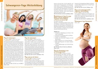 65Anmeldeformular siehe S. 231 · Info/Anmeldung Tel.: BM 05234/870 · WW 02685/80020 · NO 04426/9041610 · AL 08361/925300Kursinformationen und Tagesablauf: siehe S. 4+45 · Seminarleiter-Beschreibungen ab S. 92
YOGALEHRER/INWEITERBILDUNG
64
kennen und setzt dich mit den yogischen und
medizinischen Hintergründen von Schwanger-
schaft, Geburt und Rückbildung, auch mit mög-
lichen Komplikationen und Kontraindikationen,
auseinander. Dem Beckenboden als besonders
betroffener Muskulatur werden wir große Auf-
merksamkeit schenken, wovon deine gesamte
Yoga Praxis proﬁtieren wird.
MZ 574€, DZ 691€, EZ 813€, S/Z/Womo 480€
Rückbildung mit Yoga für junge
Mütter und ihre Säuglinge –
Yogalehrer Weiterbildung
6.-11.6.21 AL, 24.-29.10.21 BM,
SL: Susanne von Somm
Übungen zur Rückbildung helfen schnell, wieder
eine Topﬁgur zu bekommen. Baby darf gern mit-
kommen! Du lernst Asanas und Variationen zur
Rückbildung, Modiﬁkationen und Hilfsmittel, die
helfen, den Körper zu festigen und aufzurichten,
besonders Beckenbodentraining.
Themen u.a.:
» Übungen zur Bewältigung von Stress in der
neuen Lebensphase
» Erholung von Schwangerschaft und Geburt
» Übungen zur Rückbildung
» Aufbau und schonender Umgang mit dem
Beckenboden
» Babys integrieren wir in einzelne Übungen
» Baby-Yoga-Programm mit Liedern, Spielen,
Übungen
» indische Babymassage und Schmetterlings-
massage
MZ 391€, DZ 476€, EZ 563€, (nur BM) S/Z/
Womo 323€
Yoga für Rückbildung nach
der Schwangerschaft
19.-21.11.21 WW, SL: Susanne von Somm
Rückbildungsyoga hilft, Körper und Geist in der
Zeit nach der Geburt zu zentrieren, den Körper
sanft und schonend zu kräftigen und vor allem
den Beckenboden aufzubauen. Aber auch andere
Bereiche des Körpers, die durch den täglichen
Umgang mit einem Baby besonders beansprucht
werden, sind für die Rückbildung relevant. In der
Rückbildungsyoga-Weiterbildung erfährst du
Grundlegendes über die körperliche und seelische
SituationvonfrischgebackenenMütternundlernst,
in welcher Weise Yogaunterricht für diese Frauen
sinnvoll sein kann.
MZ 180€, DZ 216€, EZ 251€, Z/Womo 155€
Yoga in der Schwangerschaft -
Yogalehrer Weiterbildung
8.-10.1.21 BM, SL: Susan Holz-Apell
Lerne, spezielle Yogakurse für Schwangere und
junge Mütter zu unterrichten. Du erlernst den
Aufbau einer Yogastunde, spezielle Asanas und
theoretische Hintergründe.
MZ 180€, DZ 216€, EZ 251€, S/Z/Womo 155€
Schwangeren Yoga Übungsleiter
siehe S. 126
Schwangeren Yoga Übungsleiter
siehe S. 126
SCHWANGEREN-YOGAWEITERBILDUNG
SCHWANGEREN-YOGAWEITERBILDUNG
Yoga für Schwangere
12.-14.3.21 WW, SL Susanne von Somm
1.-3.10.21 AL, SL: Susanne von Somm
Die Schwangerschaft mit ihren Veränderungen ist
für jede Frau (und ihren Partner) eine tiefgreifende
Erfahrung und Herausforderung. Der weibliche
Körper arbeitet auf Hochtouren, die hormonelle
Situation beeinﬂusst das Gefühlsleben, die sinn-
liche Wahrnehmung ist extrem intensiviert. Ein
angemessenesTrainingwiedasSchwangerenyoga
ist zur Verbesserung des Wohlbeﬁndens, zur Sta-
bilisierung der Emotionen und zur Vorbereitung
auf die Geburt ideal. Du stimmst dich fachlich
und menschlich auf deine Zielgruppe ein, lernst
schwangerschaftsverträglicheAsana-Variationen,
Atem- und Entspannungstechniken kennen und
setzt dich mit den yogischen und medizinischen
Hintergründen der Schwangerschaft, auch mit
möglichen Komplikationen und Kontraindikatio-
nen, auseinander.
MZ 180€, DZ 216€, EZ 251€, nur im WW Z/
Womo 155€
Yoga für Schwangere
22.-24.10.21 BM, SL: Susanne von Somm
Lerne, spezielle Yogakurse für Schwangere zu
unterrichten. Inhalte: Innere und äußere Ver-
änderungen in der Schwangerschaft und wie
diese durch Yoga harmonisiert und unterstützt
werden können. Besonderheiten in den einzelnen
Schwangerschaftsphasen.AufbauderYogastunde.
AsanazurWirbelsäulenstreckung,Rückenstärkung
und Beckenöffnung. Spezielle Atemtechniken und
Konzentrationshilfen.Mutter-Kind-Meditation.Mit
Tipps aus der Hebammensprechstunde und einer
Beispielyogastunde für Schwangere.
MZ 180€, DZ 216€, EZ 251€, S/Z/Womo 155€
Yoga rund um die Geburt
12.-19.2.21 BM, SL: Susanne von Somm,
3.-10.9.21 NO, SL: Susan Holze-Apell
Du lernst in diesem Seminar, die Yoga Vidya-Reihe
für Schwangere und Frauen in der Rückbildungs-
zeit nach der Geburt anzupassen und zu ergänzen,
lernstspezielleAtem-undEntspannungstechniken
Schwangeren-Yoga Weiterbildung
YOGALEHRER/INWEITERBILDUNG
 