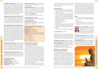 109Anmeldeformular siehe S. 231 · Info/Anmeldung Tel.: BM 05234/870 · WW 02685/80020 · NO 04426/9041610 · AL 08361/925300Tagesablauf, Seminarbeginn und -ende: siehe S. 4 · Alle Seminare mit Meditation, Mantra-Singen, Yogastunden
TRAINER/IN,KURS-UNDÜBUNGSLEITER/IN
108
TRAINER/IN,KURS-UNDÜBUNGSLEITER/IN
Die Übung der Meditation. Ort, Zeit und Dauer
der Meditation in verschiedenen Lebenssituatio-
nen. Meditationsarten und Meditationstechniken.
Mantra-Meditation, Tratak, Energiemeditation,
Eigenschaftsmeditation,Ausdehnungsmeditation,
SakshiBhav(Beobachtungsmeditation,entspricht
Vipassana), Meditation der liebenden Güte, abs-
trakte Meditationstechniken: Laya Chintana, Neti
Neti, Mahavakya, Abedha Bodha Vakya.
Umgang mit Erfahrungen in der Meditation.
Lerne,Kursteilnehmerkompetentzuberaten,wenn
sie über Erfahrungen berichten. Körperliche und
energetische Reinigungserfahrungen; Energie-
erweckung; Kundalini Erweckungserfahrungen;
emotionale, astrale und spirituelle Erfahrungen.
Kursgestaltung und Unterrichtsdidaktik. Wie
gibt man eine Meditations-Einführung? Aufbau
von mehrwöchigen Anfängerkursen. Regelmä-
ßige Gruppen. Aufbau eines Meditationskreises.
Meditation in der Schule. Meditation und Yoga-
Kurse. Meditationsanleitung im Rahmen anderer
Seminare.3-Stunden-Workshops.Wochenend-Se-
minare. Meditation im täglichen Leben. Schulung
der Stimme. Vortragstechnik. Gesprächsführung.
Gruppendynamik. Feedbackrunden. Umgang mit
Kritik. Vermeidung von Burnout. Die Ethik des Me-
ditationskursleiters. Umgang mit Übertragungen
und Gegenübertragungen.
EigeneUnterrichtserfahrung.JederTeilnehmergibt
mehrereMeditationsanleitungenundVorträgeund
bekommt anschließend Feedback von der Gruppe.
Dies ist sehr wertvoll, sowohl für diejenigen, die
noch nie eine Gruppe angeleitet haben, als auch für
erfahreneAusbildungsleiter/innenoderLehrer/innen.
Tagesablauf, freier Tag, Karma Yoga, siehe S. 4,
aber:Beginn6:00UhrmitMeditation.Inderschwei-
gendenIntensiv-Wochejeweilsmorgens,mittagsund
abends lange bzw. mehrere Meditationssitzungen.
Ausbildungsleiter/innen:
Sukadev Bretz - siehe S. 36
Karuna M. Wapke - siehe S. 37
Swami Divyananda - siehe S. 39
Narada Marcel Turnau - siehe S. 96
Nirmala Erös - siehe S. 38
Teilnahmevoraussetzung: 2 Jahre regelmäßige
Meditationspraxis oder abgeschlossene Yoga-
lehrerausbildung.
Abschluss/Zertiﬁkat: Nach der ersten Woche
erhältst du eine Teilnahmebestätigung. Wenn
du an der anschließenden oder einer anderen
Meditations-Intensiv-Schweigend-Woche bei
uns teilnimmst oder schon teilgenommen hast,
erhältst du das Zertiﬁkat:
„Meditationskursleiter/in (BYVG)“. Ca. 153 UE.
Ausbildungsgebühr 1. Woche:
MZ698€,DZ816€,EZ938€, S (BM + NO)/Z/Womo
(nur BM + WW) 604€
Beide Wochen (12 Tage):
MZ 1.089€, DZ 1.291€, EZ 1.502€, S (BM + NO)/Z/
Womo (nur BM + WW) 928€
Meditationskursleiter Ausbildung
in Stadtcentern
Augsburg, Beginn ab 13.3.21
Bremen, Beginn 26.6/ 27.6.21
Dortmund, Begin 20./21.3.2021
Tübingen,Beginn:TerminbitteimCentererfragen
Für Infos bzgl. Termine, Preise etc. bitte die Center
direkt kontaktieren:
yoga-vidya.de/augsburg
yoga-vidya.de/bremen
yoga-vidya.de/dortmund
yoga-vidya.de/tuebingen
Achtsamkeitsmeditation
Kursleiter/in Ausbildung
7.-12.3.21 BM, SL: Savitri Retat
In der Achtsamkeitsmeditation werden Geistes-
inhalte einfach beobachtet und nicht bewusst
gesteuert. So lernst du (und deine Teilnehmer/
innen) dich nicht mit den Gedanken zu identi-
ﬁzieren. Man wird sich eigener Muster bewusst,
lernt im Laufe der Zeit, sie zu steuern und ﬁndet
so zu einer neuen inneren Freiheit und Selbstbe-
stimmtheit. Formen der Achtsamkeitsmeditation
gibt es in allen spirituellen Traditionen. Im Yoga
wird sie als Sakshi Bhav bezeichnet, im Buddhis-
mus als Vipassana. In der westlichen Psychologie
werden Achtsamkeitstechniken in der kognitiven
Verhaltenspsychologie genutzt.
Durch intensives Meditieren und gegenseitiges
Anleiten verschiedener Methoden der Achtsam-
keitsmeditation wird deine eigene Praxis vertieft
und du wirst befähigt andere Menschen in Acht-
samkeit anzuleiten.
Ausbildungsinhalte:
» Charakteristika der Achtsamkeitsmeditation
» BuddhistischeTechniken(Sitz-/Gehmeditation,
Vipassana, Zen, u.a.)
» Sakshi Bhav Techniken aus dem Yoga (Be-
nennen,Atembeobachtung,reineAchtsamkeit,
Bodyscan,Vichara,einfacheMantrameditation)
» Achtsamkeitsmeditation mit verschiedenen
Schwerpunkten (Atem, Körper, Empﬁndungen,
Gedanken, Emotionen)
» Wissenschaftliche Studien
» Klassische Texte
» PositiveAuswirkungenvonAchtsamkeitimAlltag
» Systematischer Aufbau von Achtsamkeitsme-
ditationen,mehrwöchigenKursen,Workshops,
» Retreats
» UnterrichtspraxismitFeedbackinKleingruppen
SL: Savitri Retat - siehe S. 39
Wenn du schon Yoga Vidya Yogalehrer/in oder
Meditationskursleiter/ in bist, wird Einiges Wie-
derholung für dich sein, aber die speziellen Acht-
samkeitsinhalte gehen erheblich darüber hinaus.
Teilnahmevoraussetzung: Geeignet für Meditie-
rendezurVertiefungundauchalsEinstieginsThema.
Abschluss/Zertiﬁkat: „Achtsamkeitsmeditation
Kursleiter/in(BYVG)“.PraktischeUnterrichtsproben
innerhalb der Ausbildung. Ca. 60 UE.
MZ 490€, DZ 576€, EZ 663€, S/Z/Womo 423€
Buddhistische Meditation
Kursleiter/in Ausbildung
7.-12.11.21 BM, SL: Tenzin Leickert
DulernstbuddhistischeSitz-,Geh-undBewegungs-
meditationen und Achtsamkeitstechniken anzu-
leiten. Mit einem Überblick über die verschiedenen
buddhistischen Traditionen, welche du in deine
Meditations- oder Yogakurse einbauen kannst. So
hilfst du anderen zu Reﬂexion und Selbsterkennt-
nis. Und du nimmst wertvolle Anregungen aus
der buddhistischen Lehre als Wegbereiter für das
tägliche Leben mit, welche für dich selbst und für
deine Teilnehmer eine große Hilfe sein können.
WennMeditationfürdichrelativneuist,bekommst
du hier eine gründliche Einführung, um mit einer
regelmäßigenMeditationspraxiszubeginnenoder
fortzufahren. Wenn du schon regelmäßig medi-
tierst, kann diese Ausbildung deine eigene Medi-
tationspraxis vertiefen. Und natürlich kannst du
auch Kurse und Workshops anbieten. Als Medi-
tationskursleiter/in oder Yogalehrer/in bekommst
du wertvolle Anregungen für deinen Unterricht.
Inhalt:
» Anleitung verschiedener buddhistischer Sitz-,
Geh- und Bewegungsmeditationen, Vipassana
» Zen
» Karma Kagyü
» Arbeiten und Selbstreﬂexion in Kleingruppen
» Übertragung der Praktiken auf den Alltag
SL: Tenzin Leickert - Yoga Vidya
Archarya,Meditationskursleiter,Körper-
therapeut,SystemischerBerater.Lang-
jähriger Seminar- und Ausbildungs-
leitermitdemWunsch,dieEntwicklung
jedes Einzelnen in der Ganzheit zu ermöglichen.
Teilnahmevoraussetzung: YogalehrerAusbildung
ist von Vorteil ist aber keine Bedingung. Gute Vor-
kenntnisse in Hatha Yoga, Meditation und Yoga
Philosophie erforderlich.
Abschluss/Zertiﬁkat: „BuddhistischeMeditation
KursleiterAusbildung(BYVG)“.Ca.60UE.Anerkann-
ter Baustein der Meditationsleiter Ausbildung.
MZ 490€, DZ 576€, EZ 663€, S/Z/Womo 423€
 