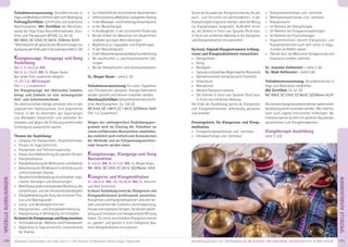 171Anmeldeformular siehe S. 231 · Info/Anmeldung Tel.: BM 05234/870 · WW 02685/80020 · NO 04426/9041610 · AL 08361/925300Tagesablauf, Seminarbeginn und -ende: siehe S. 4 · Alle Seminare mit Meditation, Mantra-Singen, Yogastunden
SPEZIELLEAUSBILDUNGEN
170
SPEZIELLEAUSBILDUNGEN
Teilnahmevoraussetzung: Grundkenntnisse in
YogaundMeditationhilfreichabernichtBedingung.
Prüfung/Zertiﬁkat: schriftliche und praktische
Abschlussarbeit. Mit Zertiﬁkat des Berufsver-
bands der Yoga Vidya Gesundheitsberater, Kurs-
leiter und Therapeuten (BYVG). Ca. 60 UE.
MZ 490€, DZ 576€, EZ 663€, Z/Womo 423€
*BittebeachtediegesetzlichenBestimmungenzur
AusübungderHeilkundeinDeutschlandsieheS.230
Klangmassage, Klangyoga und Gong
Ausbildung
Teil 1: 7.-12.2.21 BM
Teil 2: 2.-7.5.21 BM, SL: Bhajan Noam
Nur beide Teile zusammen möglich.
11.-21.7.21 BM Kompakt
(Teil 1 + 2 zusammen)
Die Klangmassage mit tibetischen Schalen,
Gongs und Zimbeln ist eine wirkungsvolle
Heil- und Selbstheilmethode.
Die obertonreichen Klänge versetzen dich in den
sogenannten Alphazustand, eine angenehme
Trance, in der du besonders gut Spannungen
und Blockaden körperlicher und seelischer Art
loslassen und gegen die Erfahrung wohltuender
Schwingung austauschen kannst.
Themen der Ausbildung:
» Umgang mit Klangschalen, Anspieltechniken
» Einsatz im Yoga Unterricht
» Klangreisen und Tiefenentspannung
» Klang-Grundbehandlung des ganzen Körpers
» Klangmeditation
» KlangbehandlungderReﬂexzonenundGelenke
» Behandlung der Wirbelsäule in Verbindung mit
unterstützenden Asanas
» GanzheitlicheBehandlungverschiedenerorga-
nischer Störungen und Erkrankungen
» BeeinﬂussungdescraniosacralenRhythmus,des
Lymphﬂusses und der Hormondrüsentätigkeit
» Klangbehandlung der Aura, der einzelnen Cha-
kras und Marmapunkte
» Gong- und Beckenspiel erlernen
» Klangresonanz- und Energiewahrnehmung
» Klangwirkung in Verbindung mit Kristallen
DukannstdieKlangmassageundGongeinsetzen:
» ImEntspannungs-,Wellness-undFitnessbereich
» Begleitend im Yoga Unterricht, unterstützend
bei Asanas
» ZurSelbsthilfebeiverschiedenenBeschwerden
» UnterstützendzuMeditation,autogenemTraining
» In der Massage- und Krankengymnastikpraxis
» In der Musiktherapie
» In Kindergärten, in der schulischen Förderung
» Bei der Arbeit mit Menschen mit körperlichen
und/oder geistigen Behinderungen
» Begleitend zur Logopädie und Ergotherapie
» In der Naturheilpraxis
» InderHebammenpraxisalsGeburtsvorbereitung
» Bei psychischen u. psychosomatischen Stö-
rungen
» Bei der Rehabilitation und Stresssymptomen
SL: Bhajan Noam - siehe S. 92
Teilnahmevoraussetzung: Für Laien, Yogalehrer
und Therapeuten geeignet. Klangschalensätze
werden gestellt und können erworben werden.
Abschluss/Zertiﬁkat:Selbstreﬂektierendeschrift-
liche Abschlussarbeit. Ca. 120 UE.
MZ918€,DZ1.087€,EZ1.261€,S/Z/Womo784€
(Teil 1+2 zusammen)
Wegen des umfangreichen Ausbildungspro-
gramms wird als Einstieg die Teilnahme an
einem einführenden Basisseminar empfohlen,
das natürlich auch einfach zum Kennenlernen
der Methode und als Entspannungswochen-
ende besucht werden kann:
Klangmassage, Klangyoga und Gong
Basisseminar
5.-7.2.21 BM, 9.-11.7.21 BM, SL: Bhajan Noam
MZ 180€, DZ 216€, EZ 251€, S/Z/Womo 155€
Klangreise und Klangmeditation
21.-26.2.21 BM, 10.-15.10.21 BM, SL: Jeannine
und Maik Hofmeister
In dieser Ausbildung lernst du, Klangreisen und
Klangmeditationen professionell anzuleiten.
Klangreisen und Klangmeditationen sind sehr be-
liebt und können den Zuhörern viel Entspannung,
FreudeundInspirationbringen.Siekönnengleich-
zeitig auch heilsame und therapeutische Wirkung
haben. Du lernst verschiedene Klanginstrumente
zu „spielen“ und gezielt in einer Klangreise bzw.
einer Klangmeditation einzusetzen.
Durch die Auswahl der Klanginstrumente, die alle
auch - zum Teil schon seit Jahrhunderten - in der
Klangtherapie eingesetzt werden, wird der Bezug
zur Klangtherapie hergestellt. Außerdem lernst
du, die Stimme in Form von Sprache (Text) bzw.
in Form von einfachen Mantras in die Klangreise
und Klangmeditation einzubeziehen.
Du lernst, folgende Klanginstrumente in Klang-
reisen und Klangmeditationen einzusetzen:
» Klangschalen
» Gong
» Windspiel
» SansulaundKalimba-Regenmacher(Rainstick)
» Rahmentrommel (schamanische Trommel)
» Oceandrum
» Monochord
» Weitere Klanginstrumente
» Die Stimme in Form von Sprache (Text) bzw.
in Form von einfachen Mantras
Am Ende der Ausbildung kannst du Klangreisen
und Klangmeditationen selbständig gestalten
und anleiten.
Einsatzgebiete für Klangreisen und Klang-
meditation:
» Entspannungsworkshops und -seminare
» Klangworkshops und -seminare
» Klangreiseworkshops und -seminare
» Meditationsworkshops und -seminare
» Klangkonzerte
» Im Rahmen der Klangtherapie
» Im Rahmen der Entspannungstherapie
» Im Rahmen der Psychotherapie
» Yogalehrer/innen können Klangreisen und
Klangmeditationen auch sehr schön in Yoga-
stunden einﬂießen lassen
» Überall dort, wo Menschen Entspannung und
Inspiration erleben möchten
SL: Jeannine Hofmeister - siehe S. 94
SL: Maik Hofmeister - siehe S.95
Teilnahmevoraussetzung: Grundkenntnisse in
Yoga und Meditation empfohlen.
Mit Zertiﬁkat. Ca. 61 UE.
MZ 490€, DZ 576€, EZ 663€, S/Z/Womo 423€
DiemeistenKlanginstrumentekönnenwährendder
Ausbildung direkt erworben werden. Wer möchte,
kann auch eigene Instrumente mitbringen. Bei
Interesse kannst du dich mit weiteren Bausteinen
spezialisieren zum Klangtherapeuten:
Klangtherapie Ausbildung
siehe S. 226
 