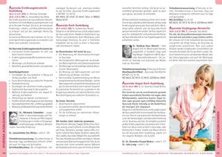 181Anmeldeformular siehe S. 231 · Info/Anmeldung Tel.: BM 05234/870 · WW 02685/80020 · NO 04426/9041610 · AL 08361/925300Tagesablauf, Seminarbeginn und -ende: siehe S. 4 · Alle Seminare mit Meditation, Mantra-Singen, Yogastunden
AYURVEDAAUSBILDUNGEN
180
Ayurveda Ernährungsberater/in
Ausbildung
28.2.-5.3.21 WW, SL: Michaela Schwidder
29.8.-3.9.21 BM, SL: Janavallabha Das Wloka
Der Ernährung wird in der ayurvedischen Gesund-
heitslehre eine hohe Bedeutung beigemessen und
sie ist Teil jeder Therapie. Ziel ist es, die individuelle
Ernährungs-, Lebens- und Gesundheitssituation
zu erfassen und auf den jeweiligen Dosha-Typ
abzustimmen.
So kannst du Menschen darin beraten, ein für sie
stimmiges Ernährungskonzept zu entwickeln und
dieses auch praktisch umzusetzen.
Als Ayurveda Ernährungsberater/in kannst du:
» Individuelle Ernährungspläne für dich und
deine Familie erstellen
» Ernährungsberatungen/Konsultationendurch-
führen
» Workshops und Kochkurse anbieten
» Natürliche,gesundeKostkochenundzubereiten
Ausbildungsthemen:
» Grundlagen der Ayurvedalehre in Bezug auf
Verdauung (Agni und Ama)
» Kurze Beschreibung ayurvedischer Anatomie
» Doshabestimmung
» Grundlagen der westlichen Ernährungslehre
» Traditionelle Ayurveda Ernährungslehre
» Moderne Ernährungsformen wie vegane Er-
nährung und Rohkost
» Heilwirkung von Speisen und Gewürzen
» ErstelleneinesErnährungsplansjenachDoshatyp
» AyurvedaFastenlehre,Heil-undReinigungsdiäten
» BeratungundGesprächsführungmitdenKlienten
SL: Michaela Schwidder – ausge-
bildet in Ayurvedamassage und Pan-
chakarma in Kerala am PVA Hospital.
FortbildungeninIndieninSchwanger-
schaftsmassage und Beauty Behand-
lungen, Ayurveda Ernährung.
SL: Janavallabha Das Wloka - siehe S. 140
Teilnahmevoraussetzung: Grundkenntnisse in
Ayurveda, Yoga und Meditation hilfreich. Offen-
heit auch für Yoga und Spiritualität.
Zertiﬁkat/Abschluss: Bei erfolgreichem, voll-
ständigem Kursbesuch und –abschluss erhältst
du das Zertiﬁkat „Ayurveda Ernährungsberater/
in (BYVG)“. Ca. 60 UE.
MZ 490€, DZ 576€, EZ 663€, S(nur in BM)/Z/
Womo 423€
Ayurveda Koch Ausbildung
30.7.-6.8.21 BM, SL: Kuldeep Kaur Wulsch
Steige ein in die Geheimnisse und Grundprinzipien
der Ayurveda Küche. Bewährte Kombination aus
Theorie und praktischen Koch Workshops unter
fachkundiger Anleitung. Du wirst in Feinheiten
eingeweiht, die du nicht so leicht in Ayurveda-
oder Kochbüchern ﬁndest.
Im theoretischen Teil lernst du u.a.:
» Die Bedeutung der Geschmacksrichtungen
im Ayurveda
» Die energetischen Wirkungen der verschiede-
nen Nahrungsmittel und Zubereitungsformen
» DieWirkungenaufdiejeweiligenDoshas(Kons-
titution, Bioenergien)
» Die Wirkung von Nahrungsmitteln und ihrer
Zubereitung auf Körper und Geist
» Die sinnvollste Zusammenstellung von Menüs
entsprechendderKonstitution(Doshas)–welche
NahrungsmittelundwelcheKombinationensind
gutfürwelchesDoshaundinwelcherSituation
Im praktischen Teil bereiten wir zusammen in der
Gruppe ayurvedische und indische Gerichte unter
Berücksichtigung ayurvedischer Grundsätze zu.
Du lernst, Gerichte
» Geschmacklich abzustimmen
» Sozusammenzustellen,dasssieharmonisierend
und ausgleichend wirken
» Für die Entfaltung von bestimmten Heilwir-
kungen zu kreieren
Wir kochen unter anderem zusammen:
Dhal,Khicheri,Gemüse,Chapati,Roties,Puris,Chut-
neys:würzig,scharf,kühlend,Curries,Reisgerichte
wie Pulao, Safranreis, würziger Joghurt-Reis, ein-
facherindischerReis,Raitas,Desserts:Halwa,Khir,
Shiri,Laddhu,Ayurveda-Diätgerichte,ayurvedischer
Tee,Lassi,HerstellungvonGheeundJoghurt,Takrana
und spontane Überraschungsgerichte! Falls du dir
darunter noch nichts vorstellen kannst: Während
der Ausbildung lernst du, was sich hinter all diesen
exotischen Gerichten verbirgt. Und da wir sie an-
schließend gemeinsam genießen, weißt du dann
auch genau, wie lecker sie schmecken.
DieAyurvedaKochAusbildungrichtetsichinerster
LinieanAyurvedaGesundheitsberater,dieAyurveda
Ernährungsberatung oder Ayurveda Koch-Work-
shops selbst anbieten oder die Ayurveda Küche
genauerkennenlernenwollen.DerKurseignetsich
auch für „Hobbyköche“ und professionelle Köche,
die Ayurveda Gerichte in ihre Angebotspalette mit
aufnehmen wollen.
SL: Kuldeep Kaur Wulsch – lebte
längere Zeit im Westerwald-Ashram,
ausgebildet in Kundalini Yoga nach
Yogi Bhajan, Yogalehrerin (BYV), Ayur-
veda Gesundheitsberaterin. Sie ver-
mittelt dir lebendig und praxisnah das Wissen
rund um Ayurveda.
Teilnahmevoraussetzung: Erfahrung im Kochen.
Abschluss/Zertiﬁkat: „Ayurveda Koch/Köchin
(BYVG)“, Ca. 81 UE.
MZ 662€, DZ 781€, EZ 901€, S/Z/Womo 568€
Ayurveda-Vegan Koch Ausbildung
24-31.10.21 BM, SL: Dr. Devendra Prasad Mishra,
Julia Lang
Hier lernst du, wie du verschiedenste gesunde
leckere ayurvedische Gerichte rein vegan, ohne
Milchprodukte, zubereiten kannst. Super le-
cker, super gesund, super vielfältig. Klassische
Ayurveda Küche lebendig an die Bedürfnisse
der heutigen Zeit angepasst.
Steige ein in die Geheimnisse und Grundprinzipien
derAyurvedaKüche!IneinerbewährtenKombina-
tion aus Theorie und praktischen Kochworkshops
unter der fachkundigen und liebevollen Anleitung
von Dr. Devendra und Julia. Sie schöpfen aus einem
großenErfahrungsschatzundweihendichinFein-
heiten ein, die du nicht so leicht in Ayurveda- oder
Kochbüchern ﬁndest. Inhalte und Ablauf ähnlich
wie die Ayurveda Koch Ausbildung, jedoch mit
rein veganen Rezepten und Zutaten.
SL: Dr. Devendra Prasad Mishra - siehe S. 177
SL: Julia Lang - siehe S. 163
Teilnahmevoraussetzung: Erfahrung im Ko-
chen. Grundkenntnisse in Ayurveda, Yoga und
Meditation erforderlich. Offenheit auch für Yoga
und Spiritualität.
Mit Zertiﬁkat. Ca. 81 UE.
MZ 662€, DZ 781€, EZ 901€, S/Z/Womo 568€
Ayurveda Verjüngungs-Berater/in
29.8.-3.9.21 BM, SL: Damodari Dasi Wloka
Für alle, die Gesundheitskonzepte kennenler-
nen und sich und andere jung erhalten wollen.
Wir schauen tief in die Schatzkiste des Ayurveda
und greifen die Dinge heraus, die Ayurveda als
Jungbrunnen auszeichnen. Aber auch andere
Ansätze werden eingebunden, einschließlich der
mentalen Konzepte, die für das Altern sorgen. Da-
durch bekommst du ein umfassendes Wissen über
den Alterungsprozess und auch die Werkzeuge,
mit denen man sich maximal jung erhalten kann.
AYURVEDAAUSBILDUNGEN
 