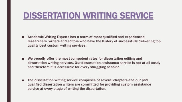 Dissertation writing experts