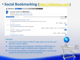 A organização das fotos é feita por álbuns e por tags