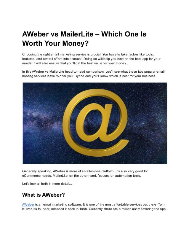 Aer vs MailerLite Which One Is Worth Your Money?