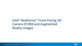 Real Sense R200 Augmented Reality with the Intel® RealSense™ SDK and R200 Camera | PDF
