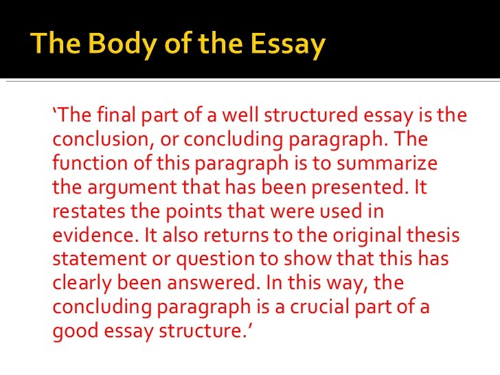 Example of a Well Structured Free Essay Sample well structured essay