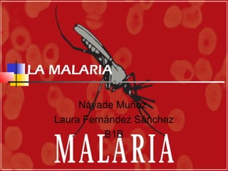 LA MALARIA
Náyade Muñoz
Laura Fernández Sánchez
B1B
 