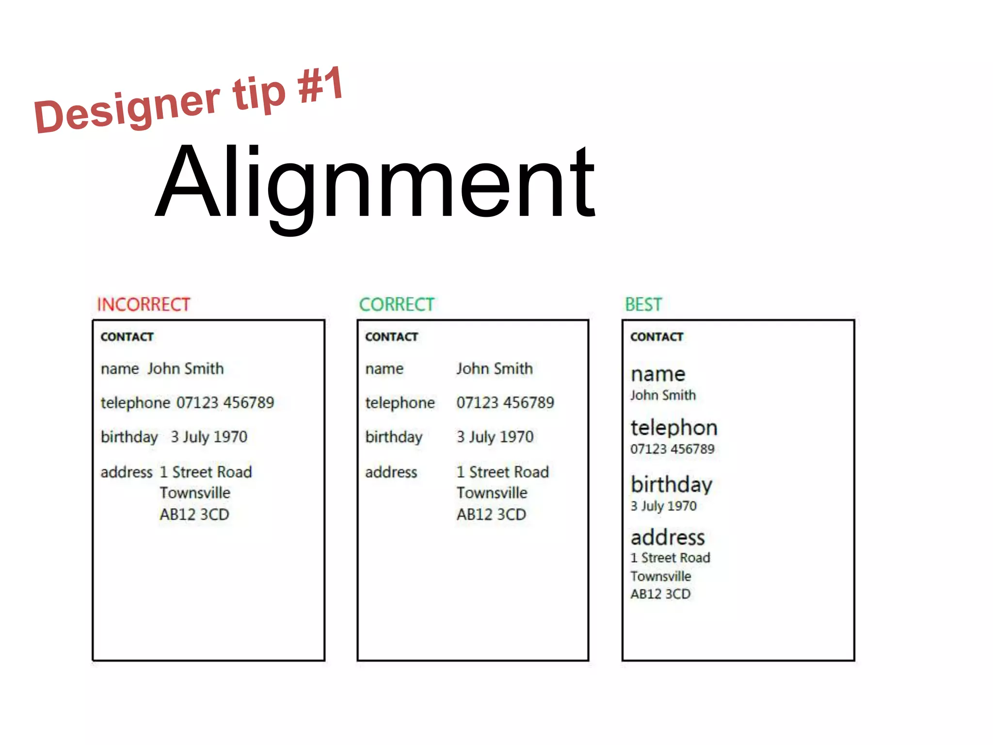 Alignment
 