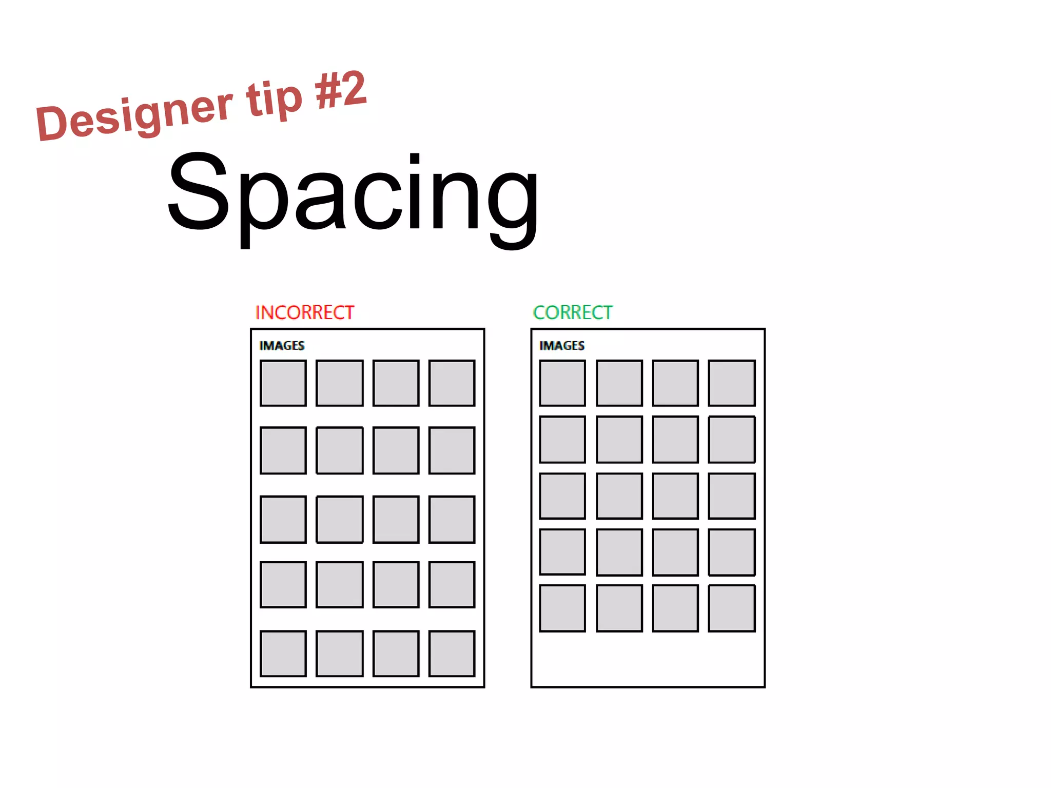 Spacing
 