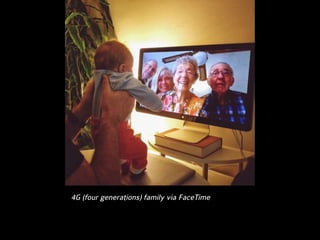 4G (four generations) family via FaceTime
 