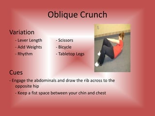 Proud Warrior ThreeVariations	- Lever Length	-Duration of HoldCues	- engage abs, bending forward at the hips (90 	 	 degree angle)	- reaching the arms forward, extending one 	 	 leg back, parallel to the floor 