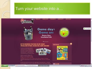 Turn your website into a…
 