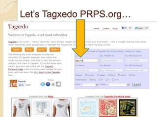 Let’s Tagxedo PRPS.org…
 