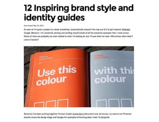 12 Inspiring brand guides