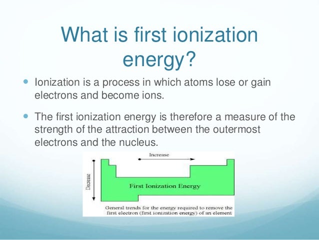 ionization energy