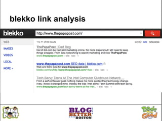 blekko link analysis
 