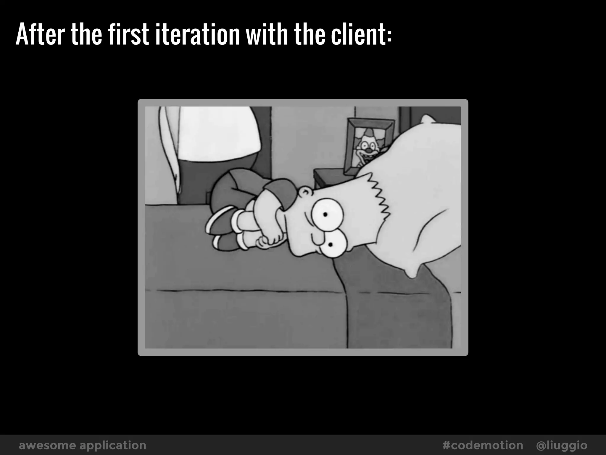 YOU
BLACK HOLE
After the second iteration with the client:
 