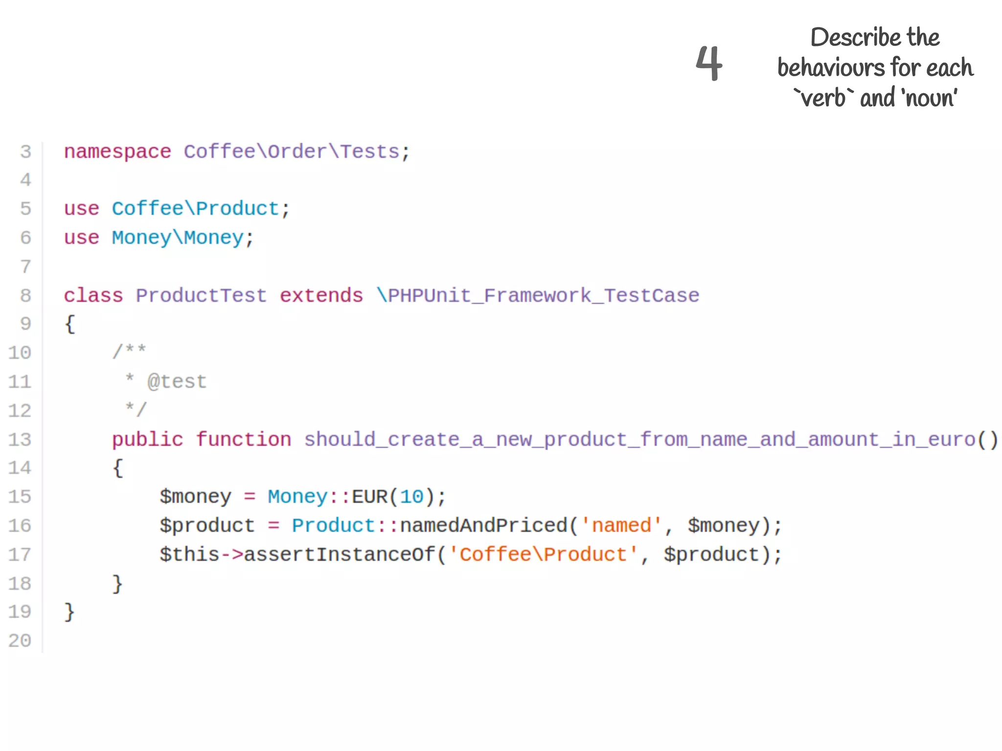 Create the class
and the public
methods
5
 