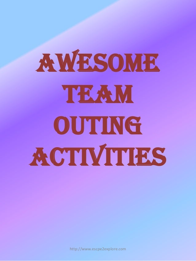 awesome-team-outing-activities