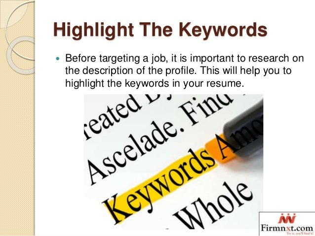 tips to improve resumes