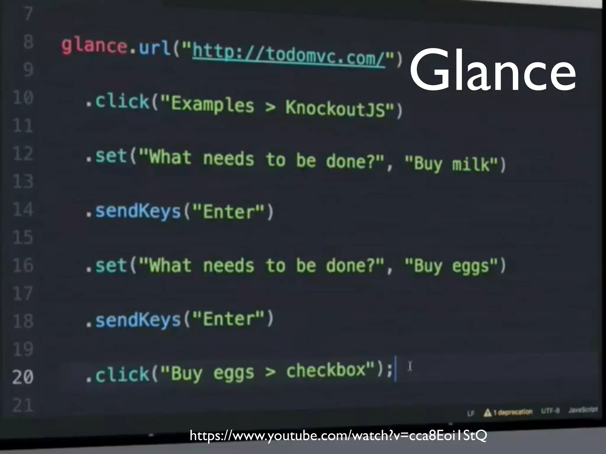 @maaretp http://maaretp.com
Glance
https://www.youtube.com/watch?v=cca8Eoi1StQ
 