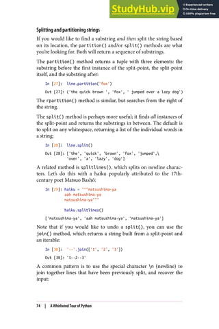 splitlines() method in python string module |... A Whirlwind Tour Of Python | PDF