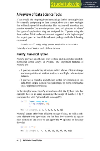 A Whirlwind Tour Of Python | PDF