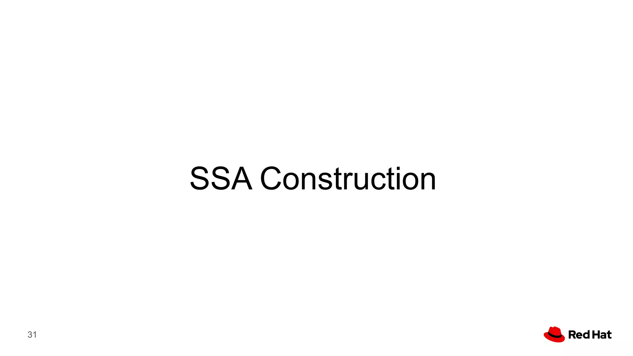 SSA Construction
31
 