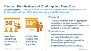 SiriusPerspective:
© 2015 SiriusDecisions. All Rights Reserved 11
Planning, Prioritization and Roadmapping: Deep Dive
Thes...
