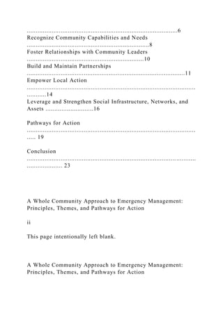 A Whole Community Approach to Emergency Management Princi.docx