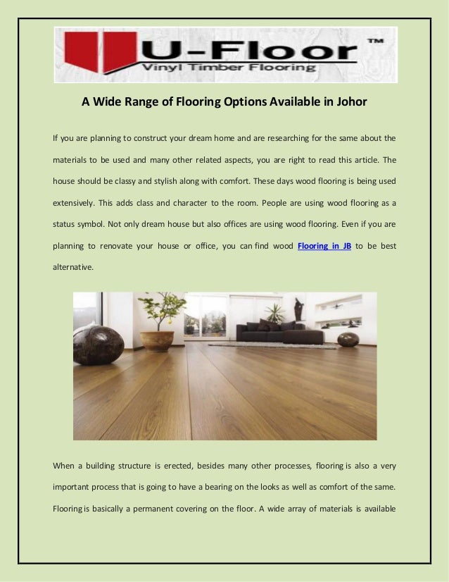 A Wide Range Of Flooring Options Available In Johor