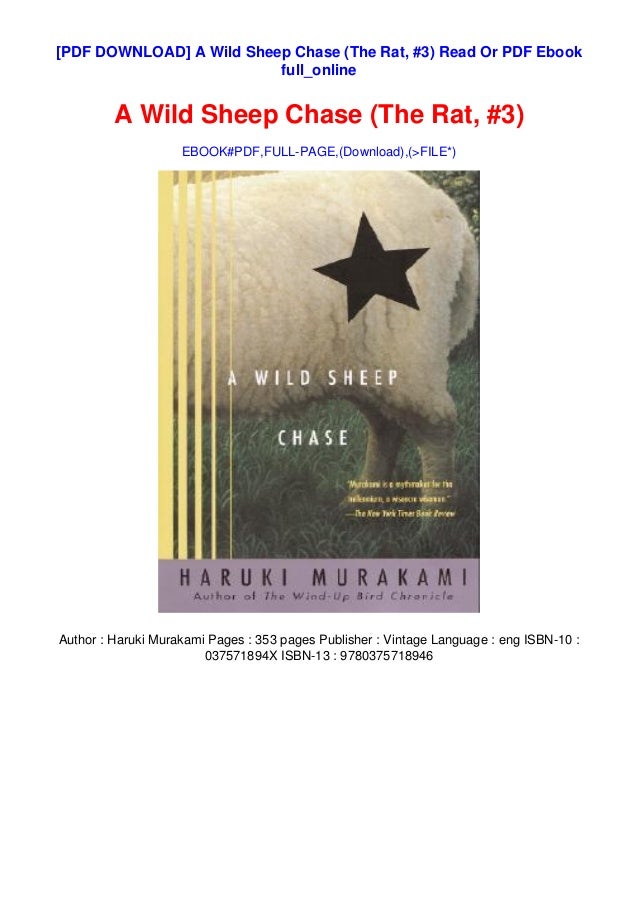 A Wild Sheep Chase The Rat 3 Read Or Pdf Ebook