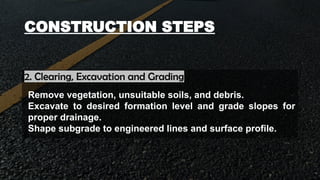 Road Construction Department PPT file on Bituminous road construction ...