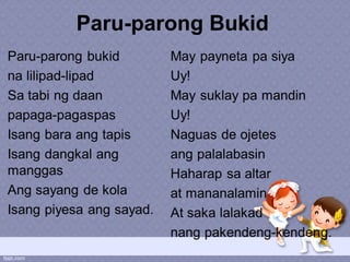Mga Awit Pambata Tagalog